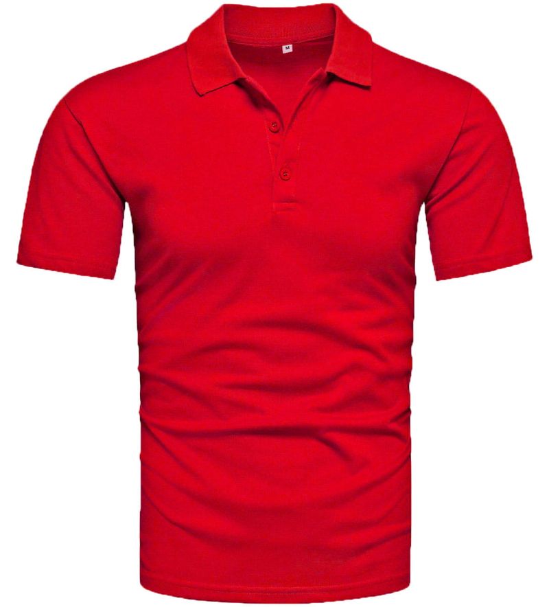 Recea Pánske tričko s golierom Caiwr červená