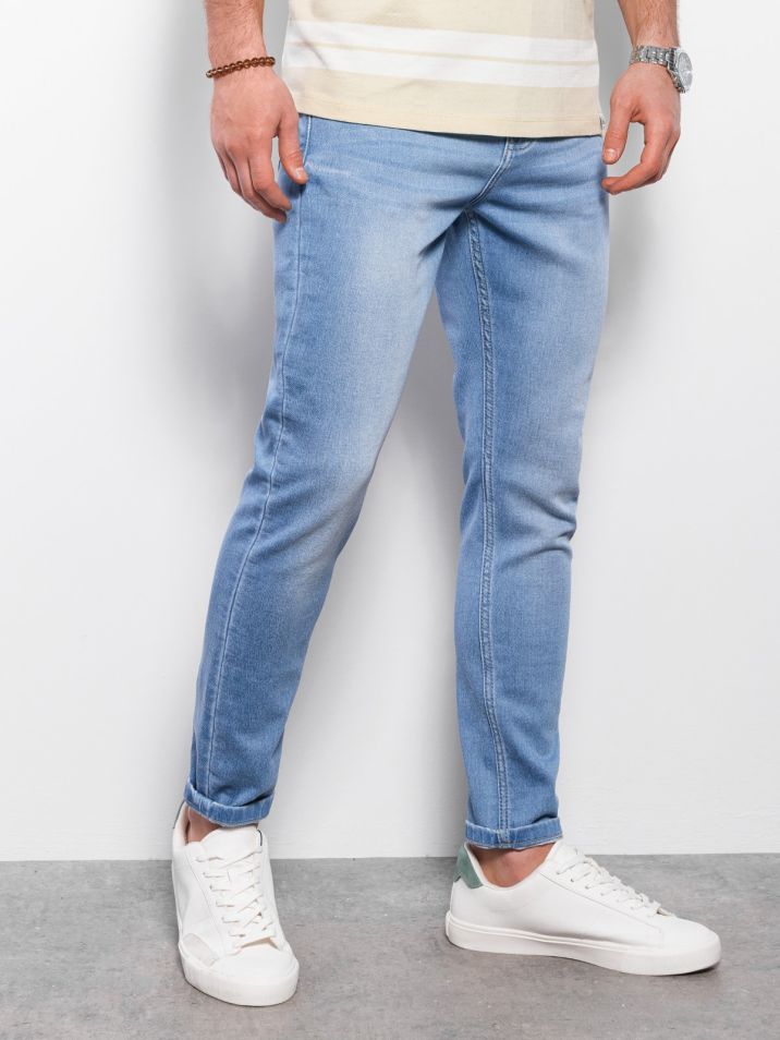 Ombre Clothing Pánske džínsové nohavice Elird modrá svetlo