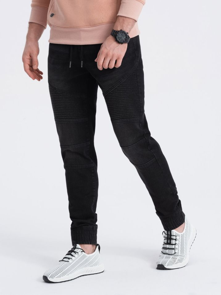 Ombre Clothing Pánske džínsové nohavice Andzisa čierna