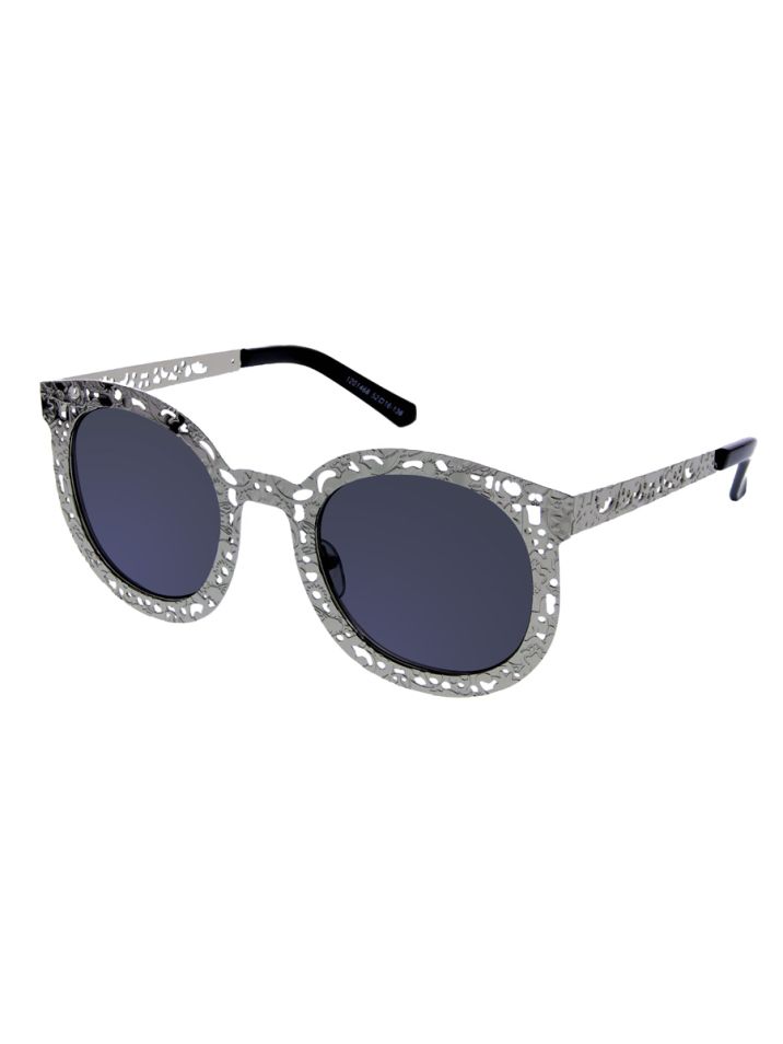 OEM dámske slnečné okuliare Oválny Vintage stříbrná