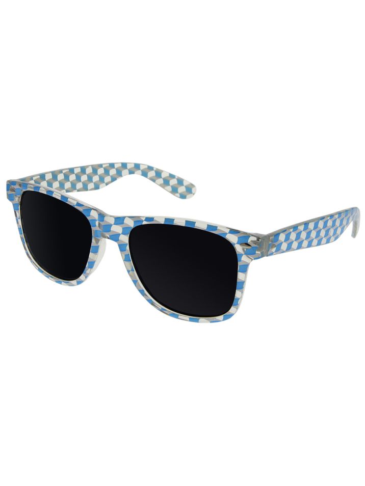 OEM dámske slnečné okuliare Nerd mosaic modré