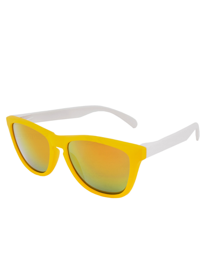 VeyRey slnečné okuliare Nerd Cool žltá a biela