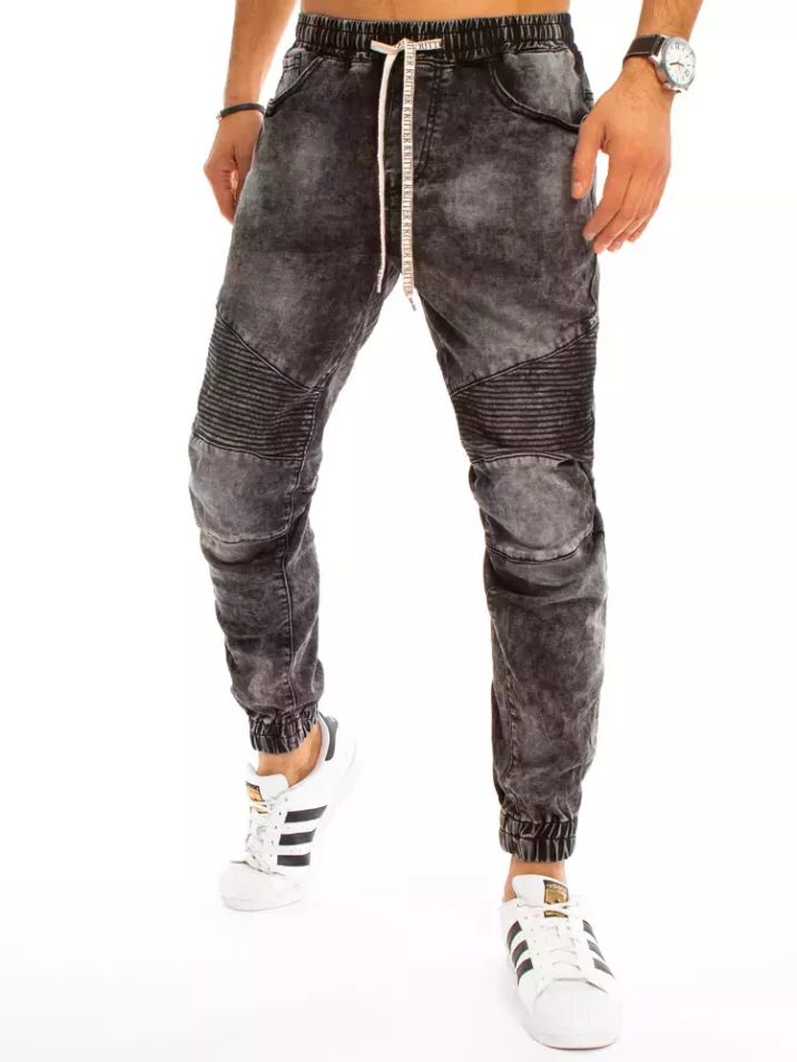 Dstreet Pánske džínsové nohavice Yi tmavo šedá