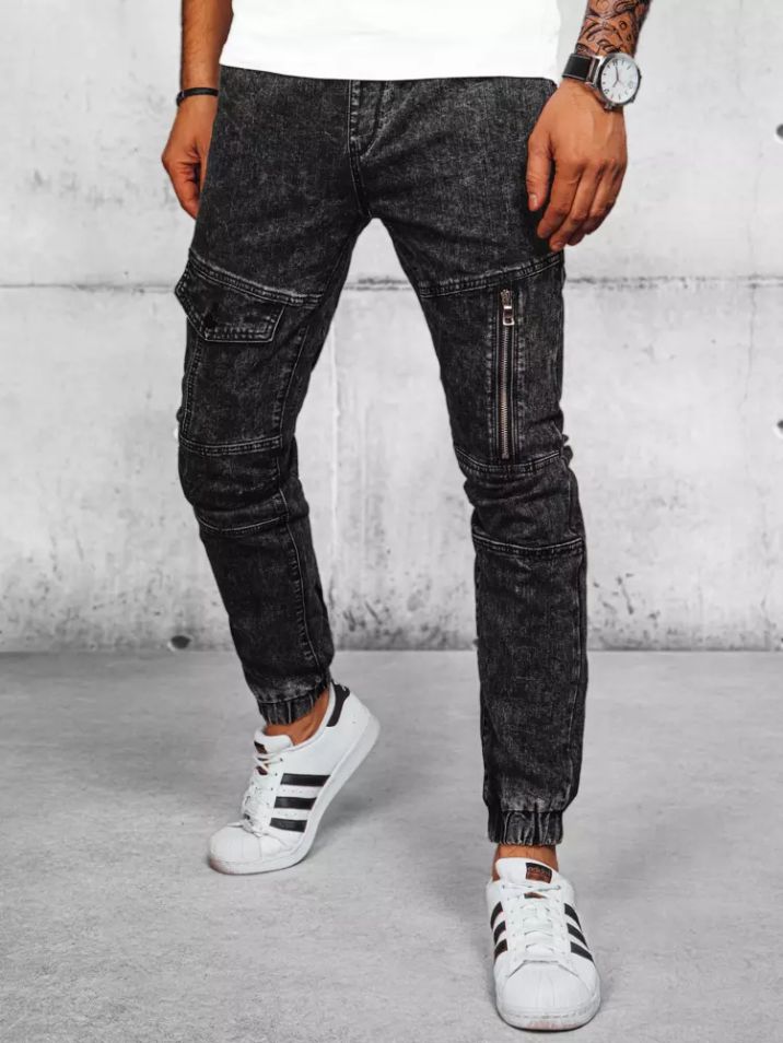 Dstreet Pánske džínsové nohavice Sedireng čierna