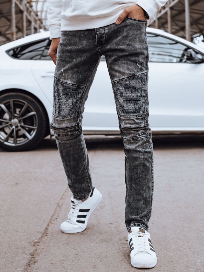 Dstreet Pánske džínsové nohavice Stefios čierna