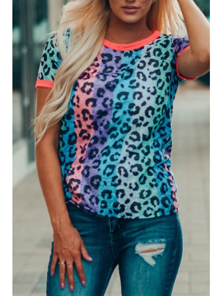 OMG Dámske tričko s potlačou Ahen leopard