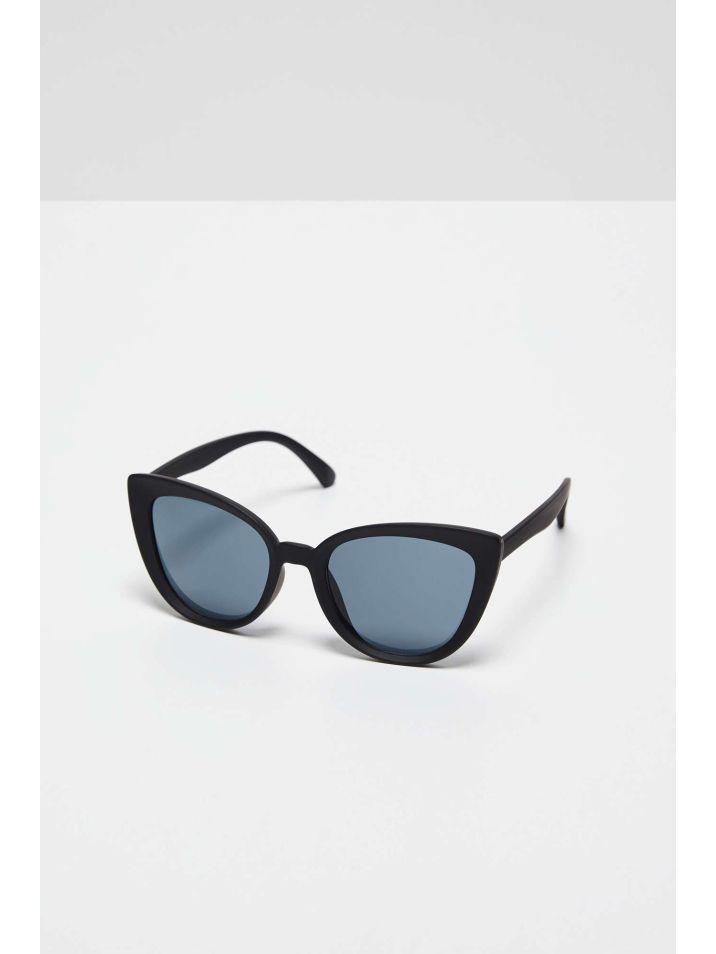 Moodo Dámske slnečné okuliare Guenervydd Cat-Eye Čierna sklíčka čierna