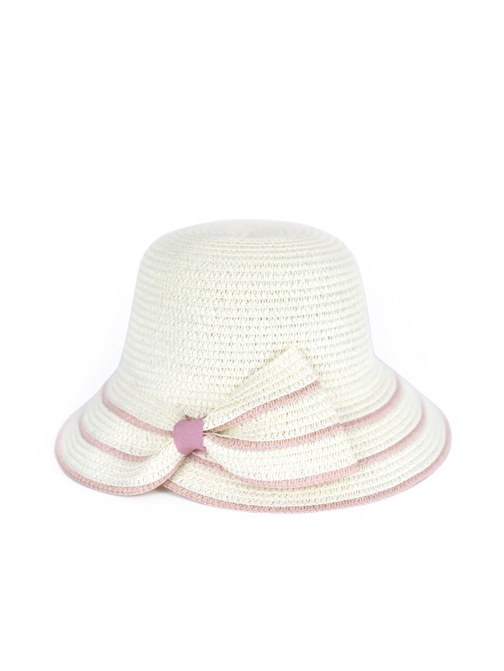 Art Of Polo Dámsky klobúk Litra bielo-ružová