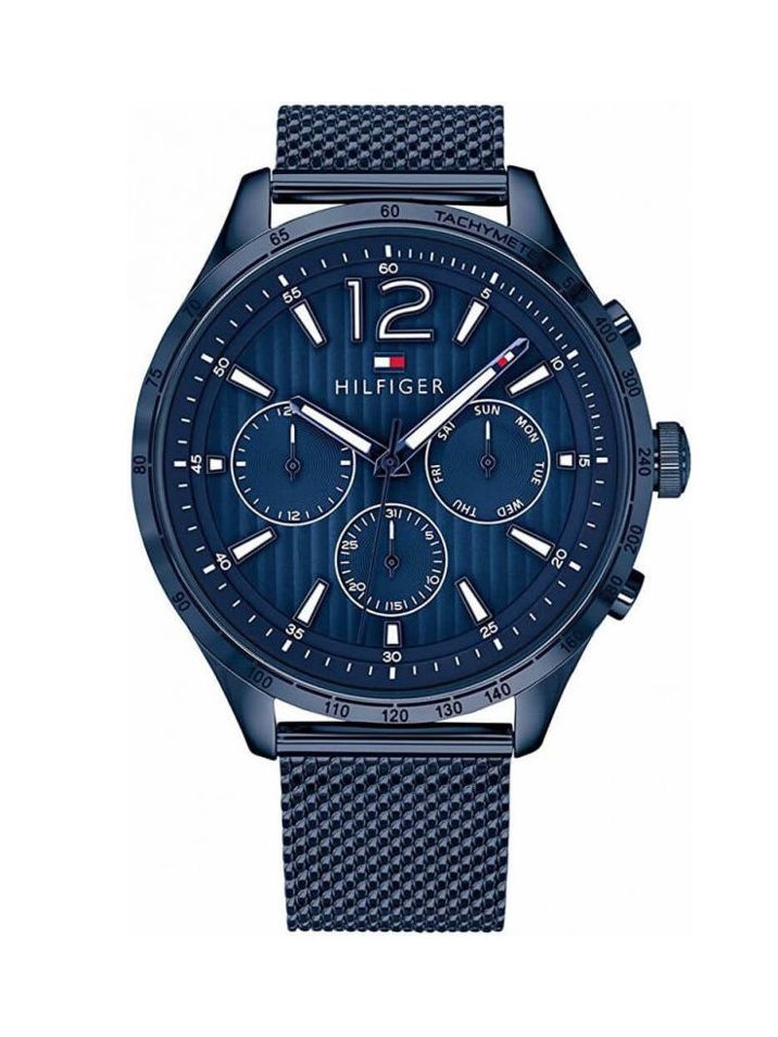 Tommy Hilfiger Pánske analógové hodinky Sakano temno modra
