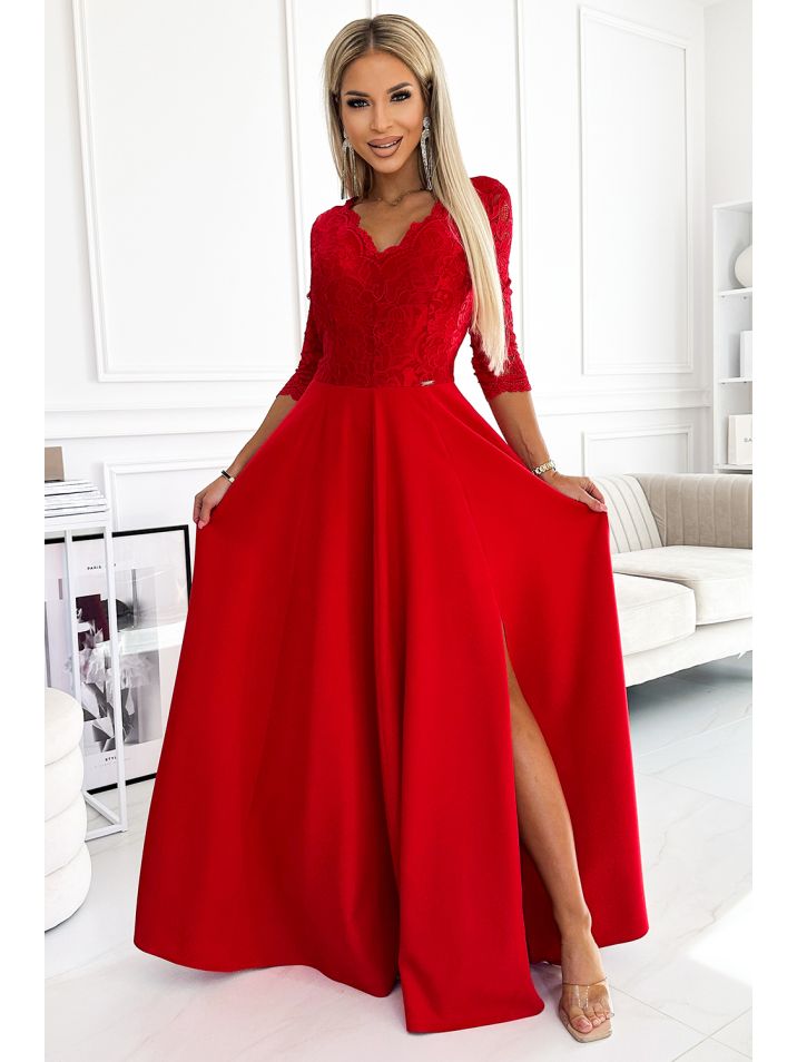 Numoco Dámske spoločenské šaty Amber červená