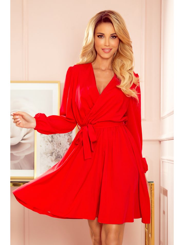 Numoco Dámske spoločenské šaty Bindy červená