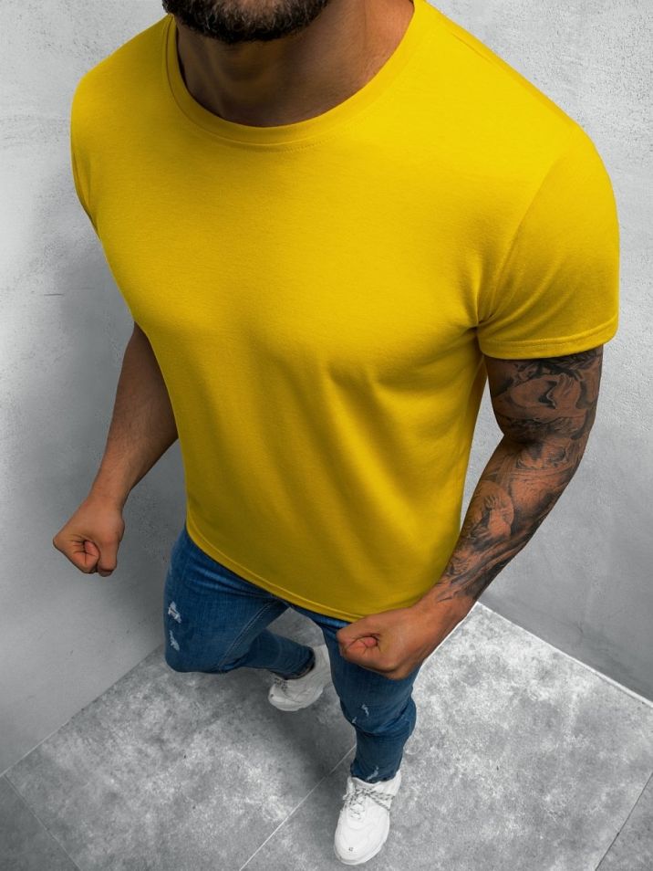 Ozonee Pánske tričko s krátkym rukávom Molen žltá