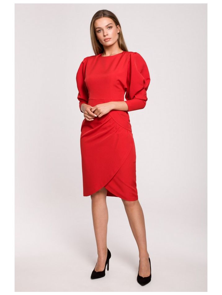 Stylove Dámske spoločenské šaty Avalt S284 červená