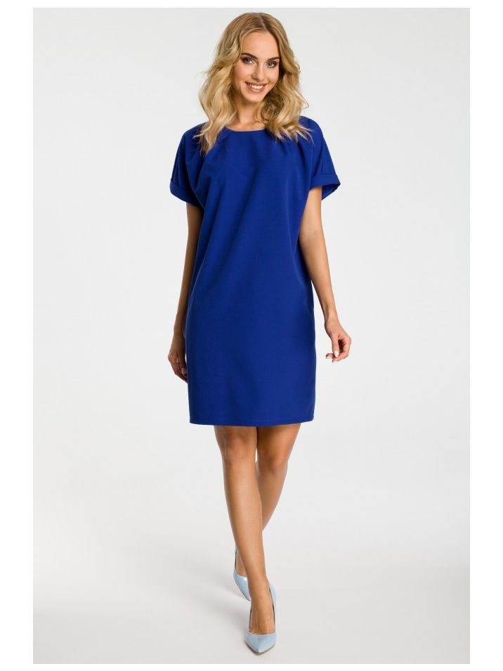 Made of Emotion Dámske mini šaty Gurmey M337 kráľovsky modrá