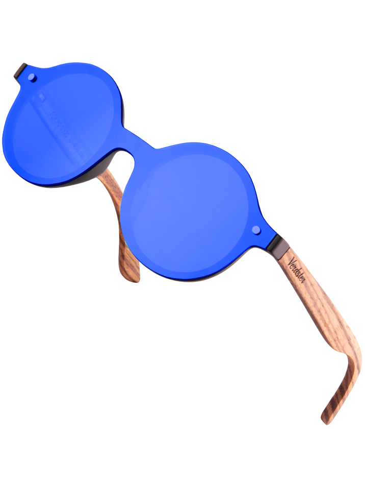 Verdster Slnečné okuliare Tokyo Jednoliate tmavo modrá sklíčka modrá