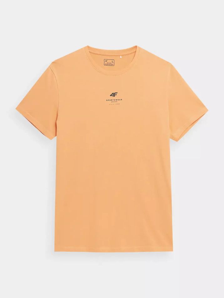4F Pánske tričko s krátkym rukávom Ukkas oranžová