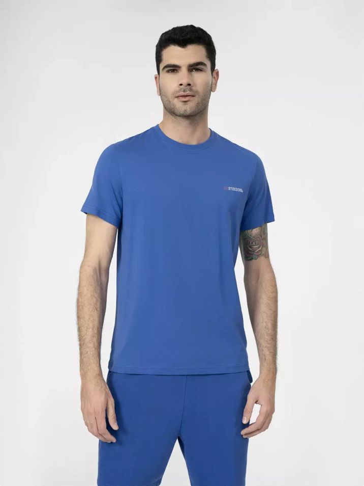4F Pánske tričko s krátkym rukávom Vilutars modrá