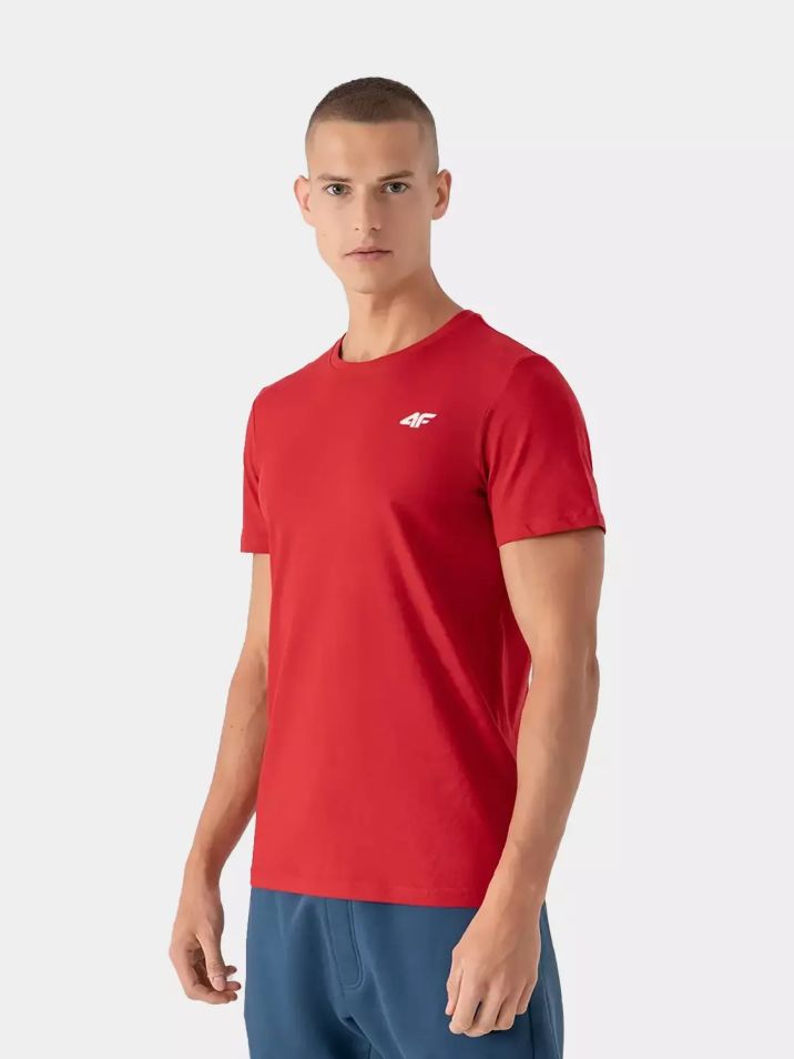 4F Pánske tričko s krátkym rukávom Thiza červená