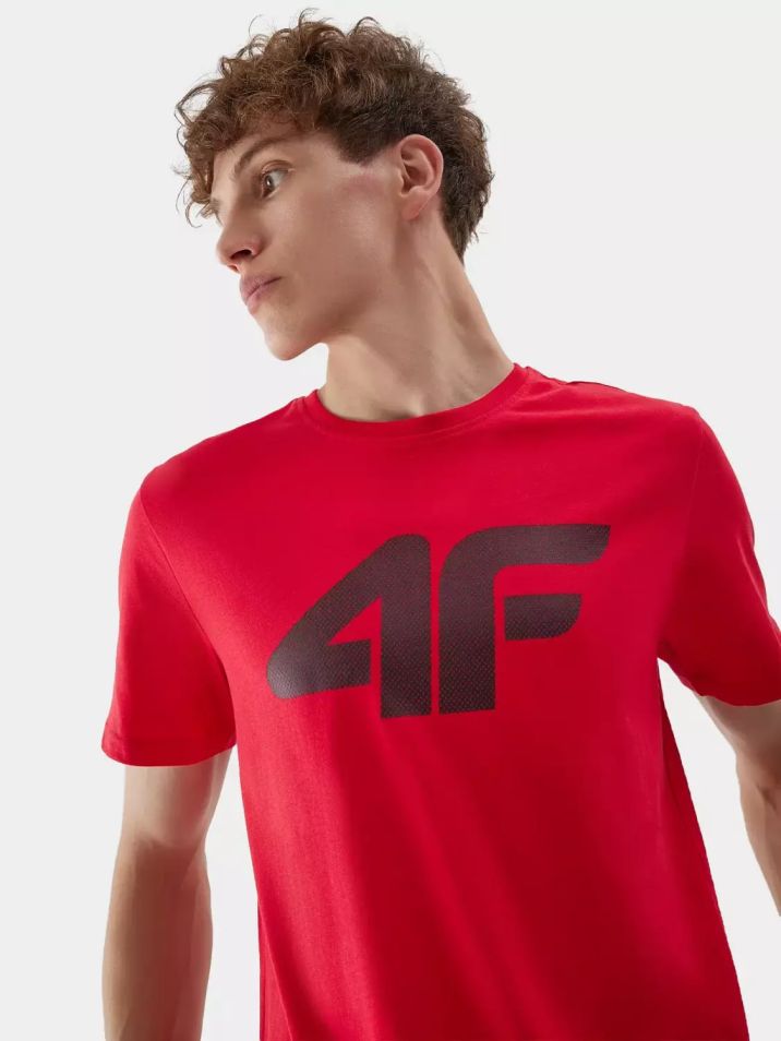 4F Pánske tričko s krátkym rukávom Peramur červená