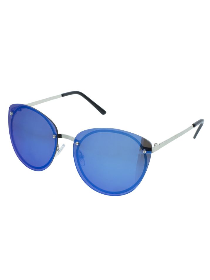 OEM dámske slnečné okuliare oversize Plate modrá