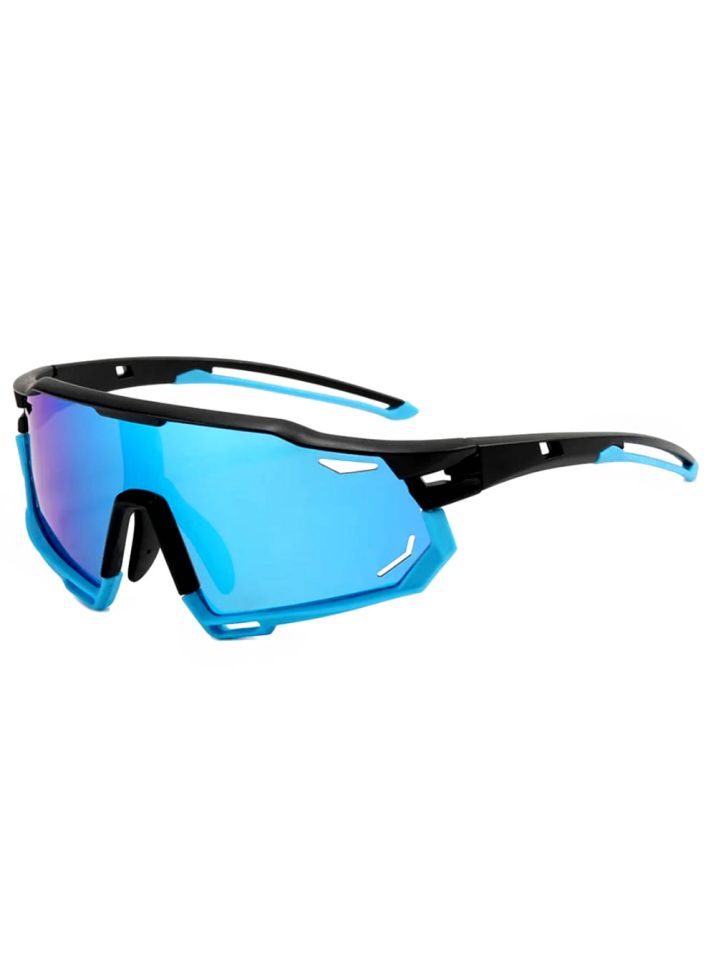 VeyRey športové polarizačné slnečné okuliare Muscle svetlo modrá/tmavo modrá skla