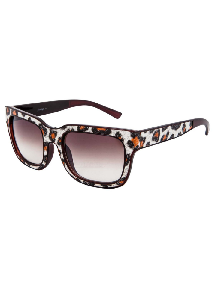 OEM dámske slnečné okuliare hranaté Gepard hnedá